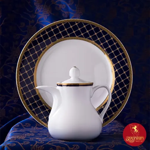 سرویس چینی زرین شهرزاد طرح هلیا 12 نفره