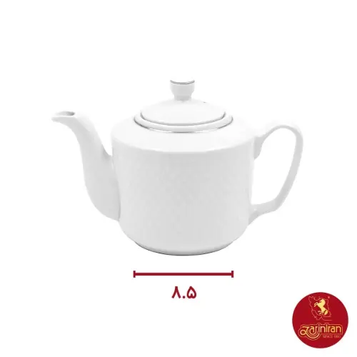 قوری چینی زرین مدل رادیانس سایز 5 طرح آفتاب