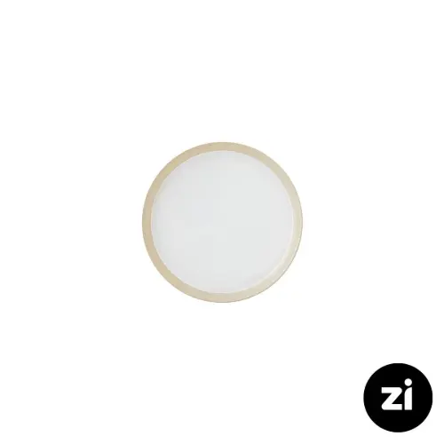 بشقاب تخت چینی زرین (Zi) فرم اس پاستل کرم سایز 12