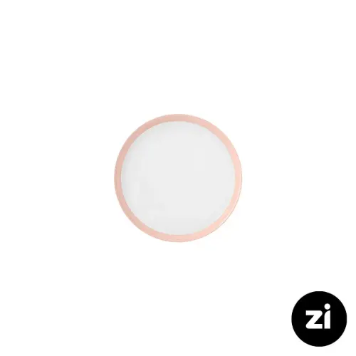بشقاب تخت چینی زرین (Zi) فرم اس پاستل صورتی سایز 12
