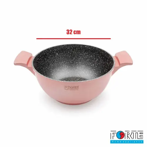 قابلمه گرانیتی فورته مدل اسکار پلاس سایز 28 رزگلد