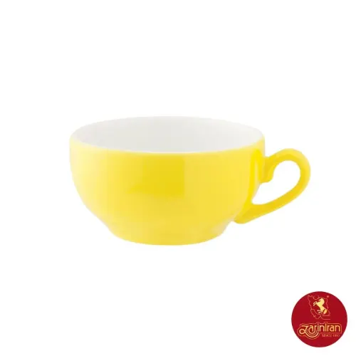 فنجان و نعلبکی کاپوچینو، لاته چینی زرین طرح آفتاب