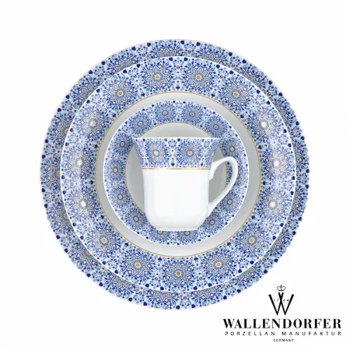 قیمت سرویس چینی 12 نفره شهرزاد طرح سلطانیه طلایی والندورفر Wallendorfer
