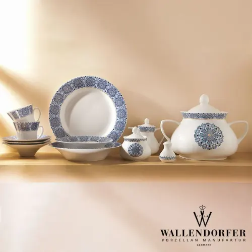 خرید اقساطی سرویس چینی والندورفر Wallendorfer سلطانیه طلایی