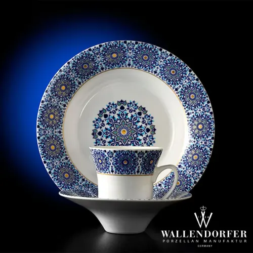 ویژ گی های سرویس چینی والندورفر Wallendorfer سلطانیه طلایی