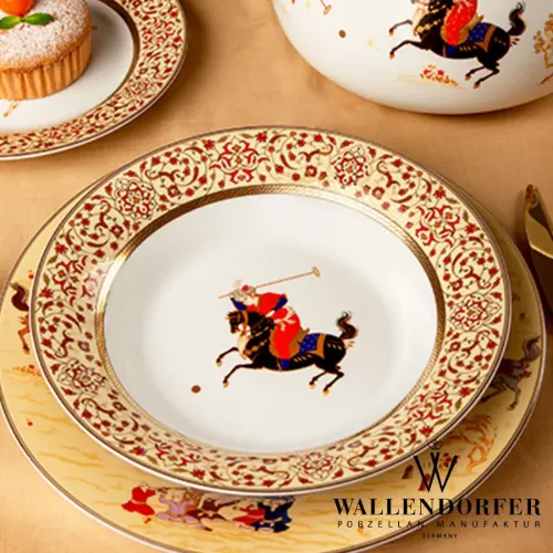 خرید سرویس چینی والندورفر Wallendorfer شهرزاد طرح چوگان 12 نفره