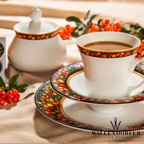سرویس چینی والندورفر Wallendorfer شهرزاد طرح سیمرغ 12 نفره