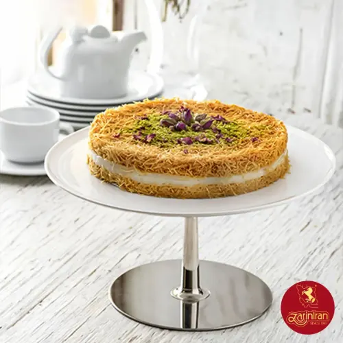 چینی زرین ظرف کیک پایه کوتاه