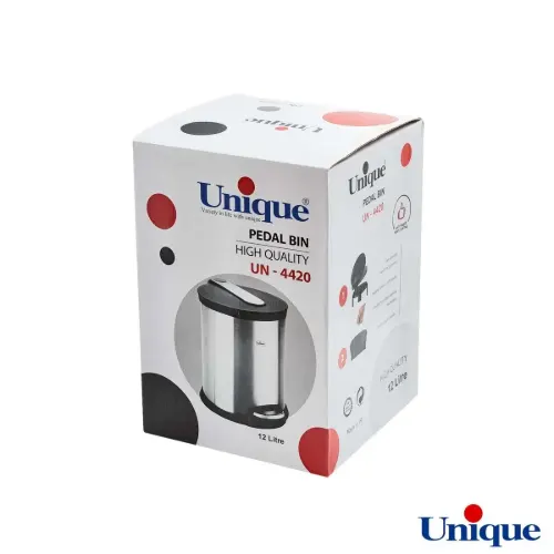 سطل زباله استیل 12 لیتر با آرام بند یونیک UN-4420