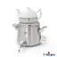 کتری استیل 4 لیتر با قوری چینی یونیک UN-7203
