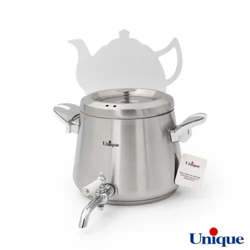 کتری استیل 4 لیتر با قوری چینی یونیک UN-7203