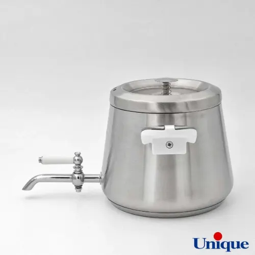 کتری استیل 4 لیتر با قوری چینی یونیک UN-7203
