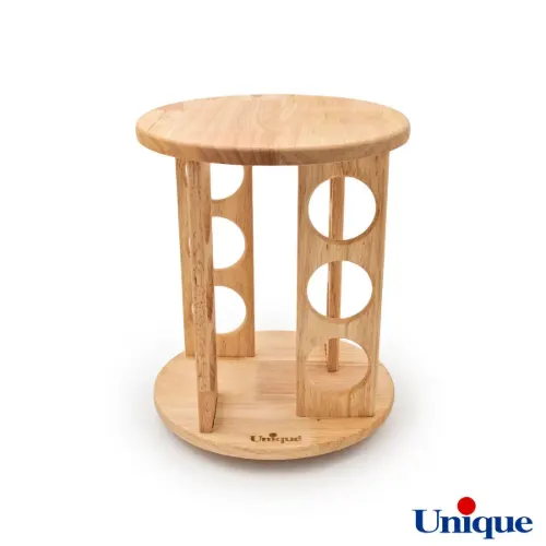 ادویه 12 تایی گردان ایستاده چوبی یونیک UN-6107