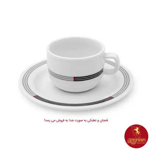 فنجان چینی زرین هتلی 49 سایز 8 طرح وگاس