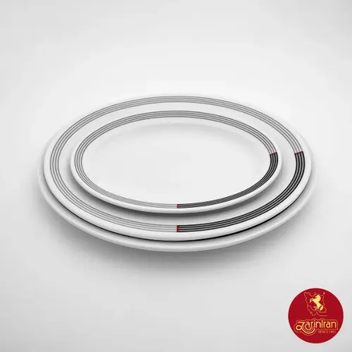 دیس بیضی چینی زرین هتلی 49 سایز 35 طرح وگاس