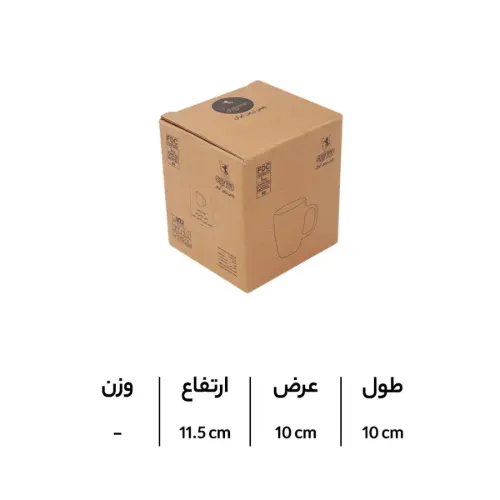 ماگ چینی زرین سوئدی طرح ماه تولد آذر