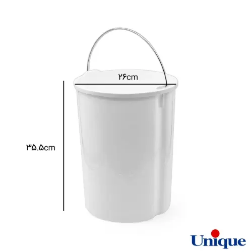 سطل داخلی سطل زباله استیل 16 لیتری یونیک UN-4499