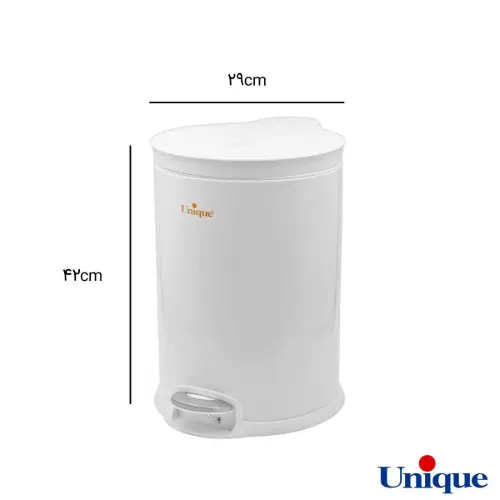 سطل زباله 16 لیتر سفید یونیک UN-4130