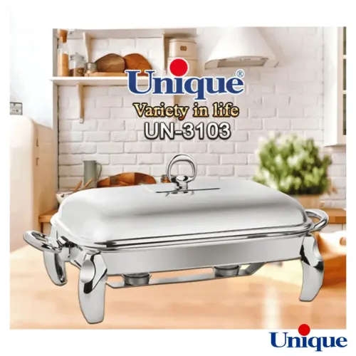 سوفله خوری یونیک مستطیل متوسط پافیلی کروم UN-3103