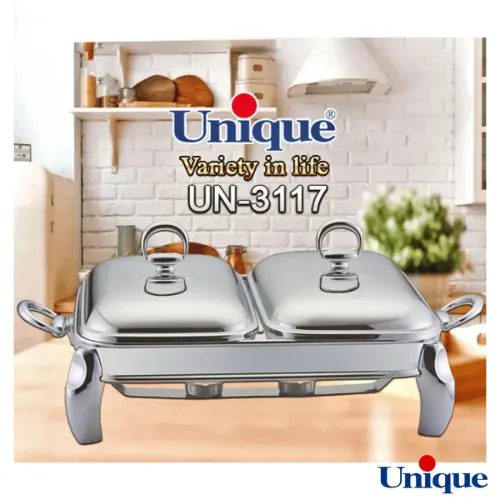 سوفله خوری یونیک دو خانه پافیلی کروم UN-3117