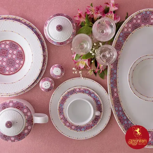 خرید اقساطی سرویس چینی زرین رادیانس توسکانی 6 نفره 28 پارچه
