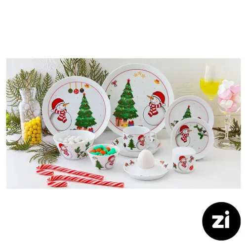 بشقاب تخت چینی زرین (Zi) فرم اس طرح سانتا سایز 24