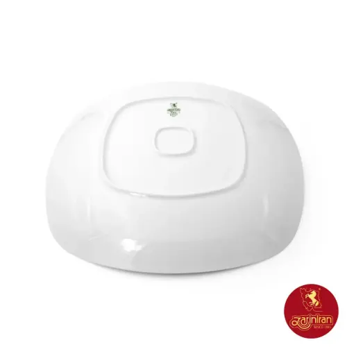 دیس چینی زرین کواترو سایز 36 طرح سفید