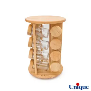 ست جاادویه ای گردان چوبی یونیک 16 تایی UN-6108