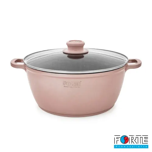 سرویس قابلمه گرانیتی 14 پارچه فورته Forte مدل پریما رزگلد
