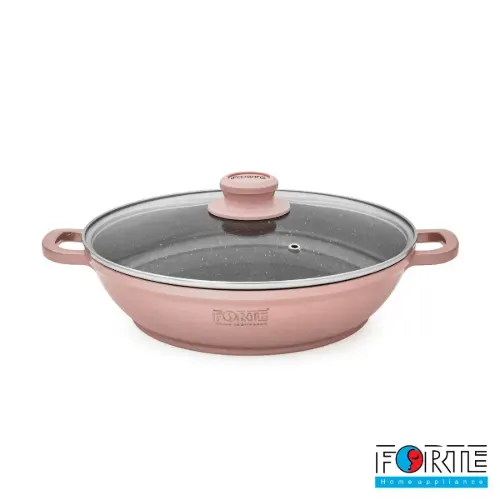 سرویس قابلمه گرانیتی 14 پارچه فورته Forte مدل پریما رزگلد