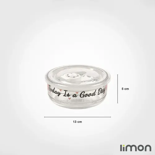 ست ظرف شیشه ای وکیومی تاریخ دار چاپدار لیمون