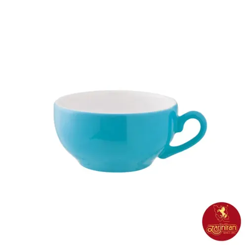 فنجان و نعلبکی کاپوچینو، لاته چینی زرین طرح آسمان