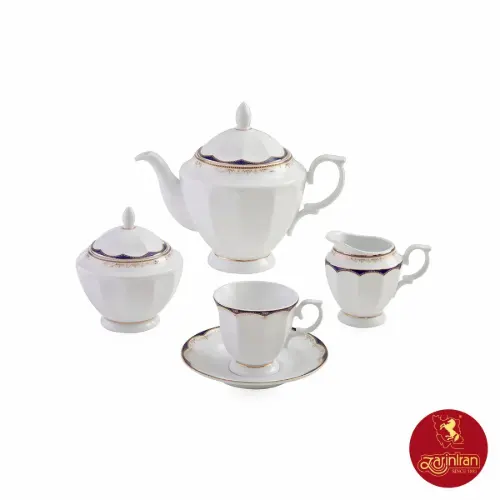 خرید سرویس چینی زرین نئوکلاسیک طرح النور 12 نفره 103 پارچه