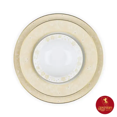 خرید ارزان سرویس چینی زرین ایتالیا اف گلدن رز 6 نفره 28 پارچه