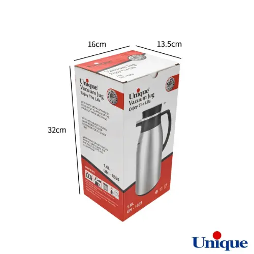 فلاسک یونیک 1.6 لیتر استیل شیشه صورتی UN-1855