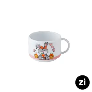 فنجان چایخوری چینی زرین (Zi) فرم اس طرح هپی ربیت سایز 8