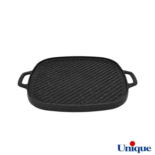 تابه گریل چدنی یونیک مربع 28 سانتیمتری UN-6031
