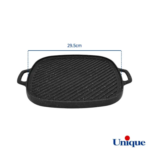 تابه گریل چدنی یونیک مربع 28 سانتیمتری UN-6031