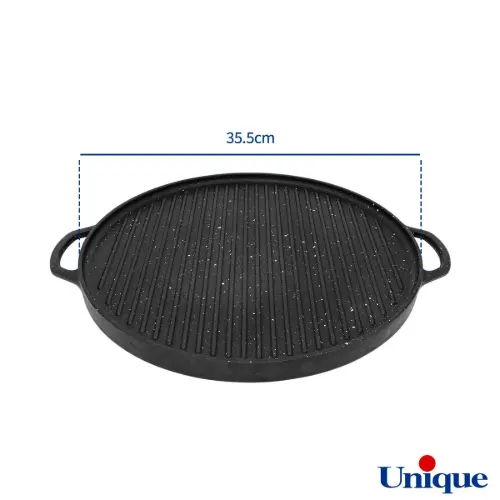تابه گریل چدنی یونیک گرد 34 سانتیمتری UN-6029