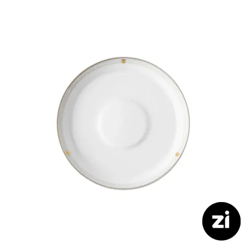 نعلبکی زیر استکانی چینی زرین (Zi) فرم اس طرح اپرا سایز 15