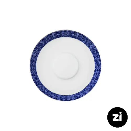 نعلبکی زیر استکانی چینی زرین (Zi) فرم اس طرح ریچل سایز 15