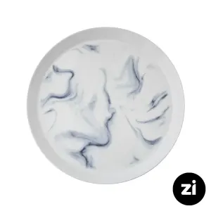 بشقاب تخت چینی زرین Zi فرم اس طرح بلو استون سایز 27