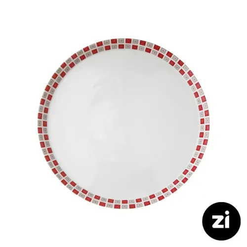 بشقاب تخت چینی زرین Zi فرم اس طرح روشان سایز 24