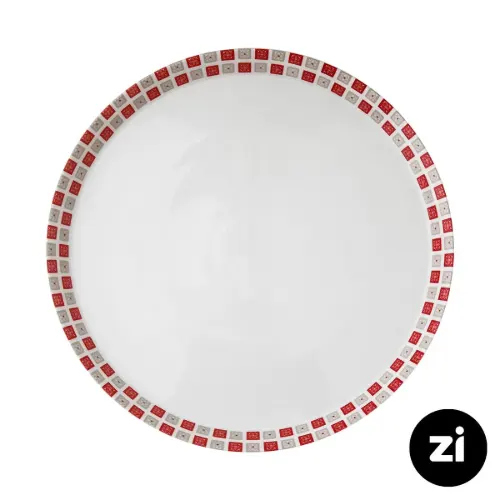 بشقاب تخت چینی زرین Zi فرم اس طرح روشان سایز 30