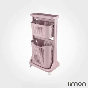 سبد رخت دو طبقه طرح بافت لیمون 2141