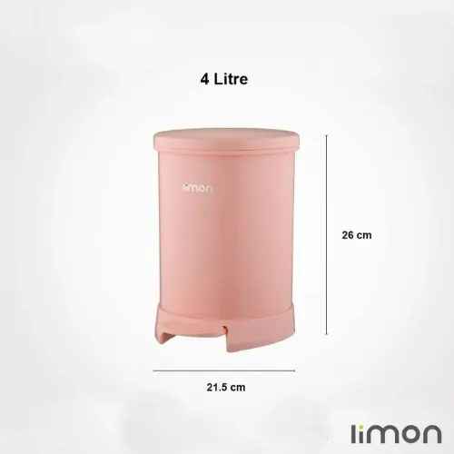 سطل گرد کوچک لیمون 4 لیتری 1170