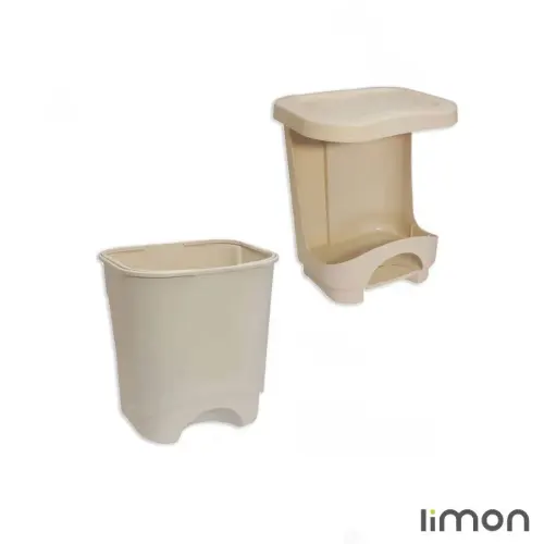 سطل پدالی لیمون چهارگوش 35 لیتری 1856