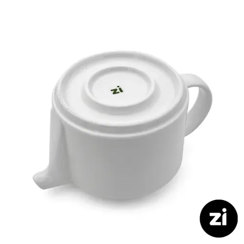 قوری چینی زرین زی فرم اس سفید