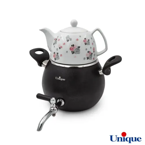 کتری و قوری یونیک UN-7215 رنگی طرح فانتزی 3 لیتری