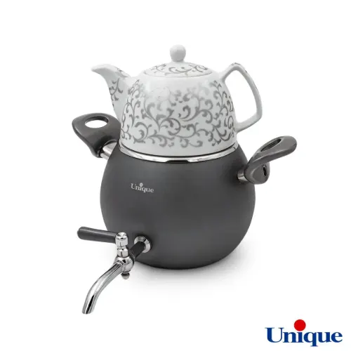 کتری و قوری یونیک UN-7215 رنگی طرح فانتزی 3 لیتری